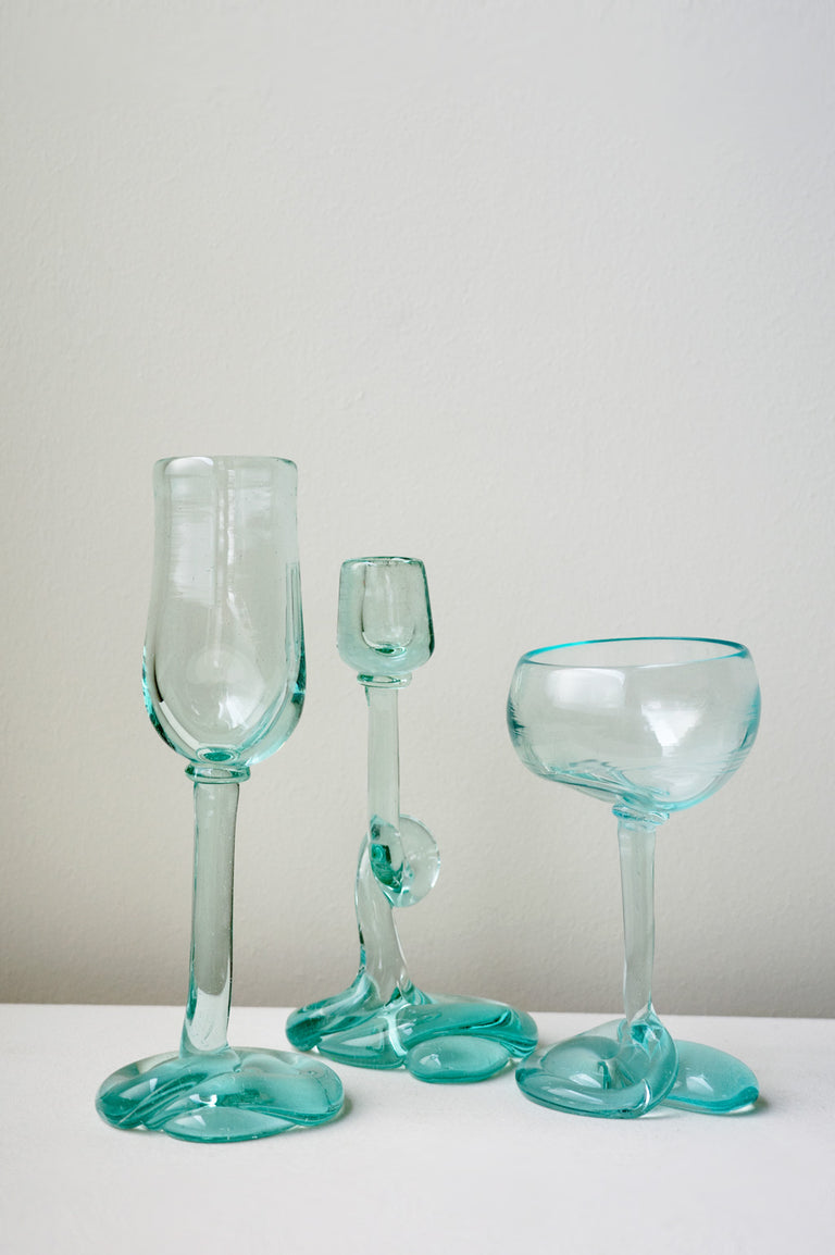 B127 - Recycled Coupe Glass in Clear