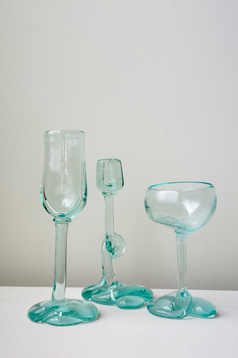 B127 - Recycled Coupe Glass in Clear