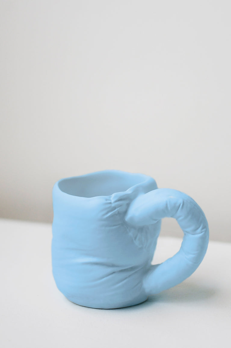 "Stuffed" - Mug in Matte Blue