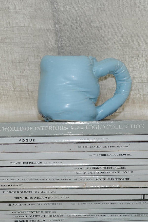 "Stuffed" - Mug in Matte Blue