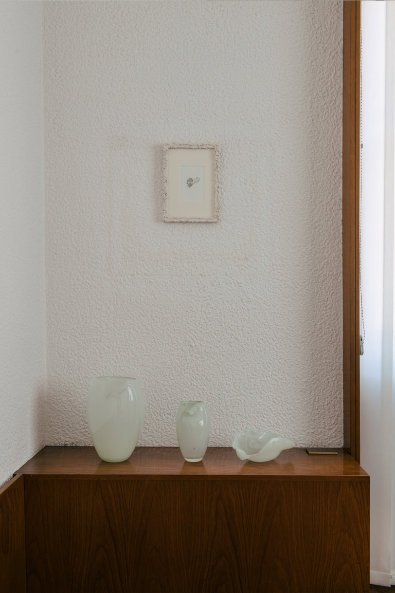 B136 - Recycled Glass Bowl in Mint Green