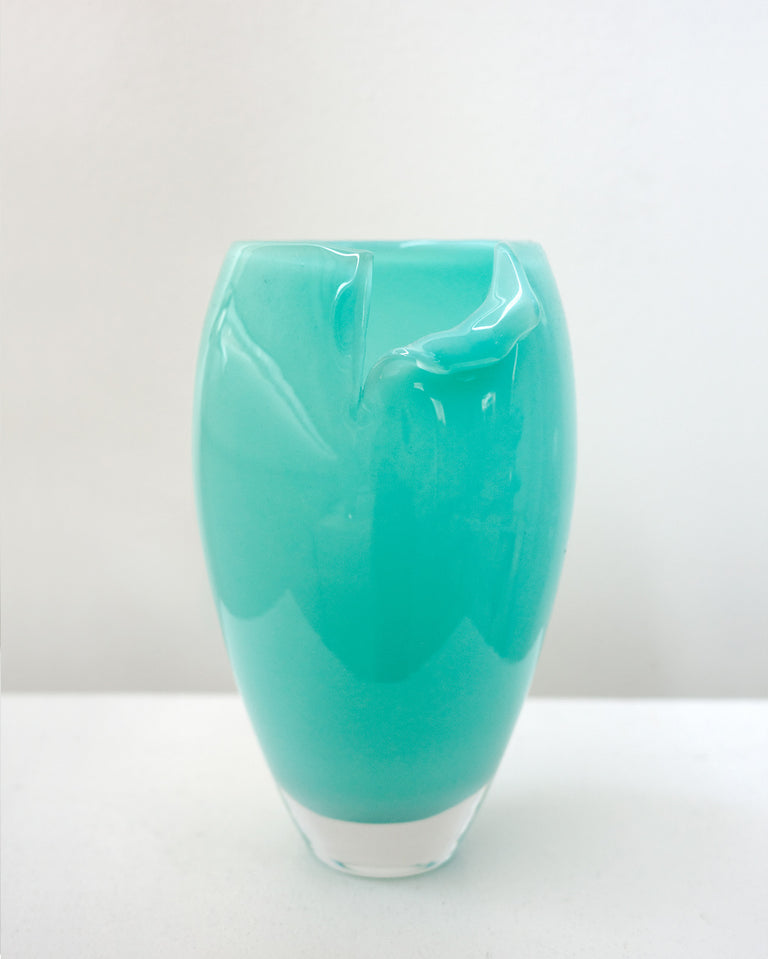 Tidepool - Recycled Glass Medium Vase in Marine Green