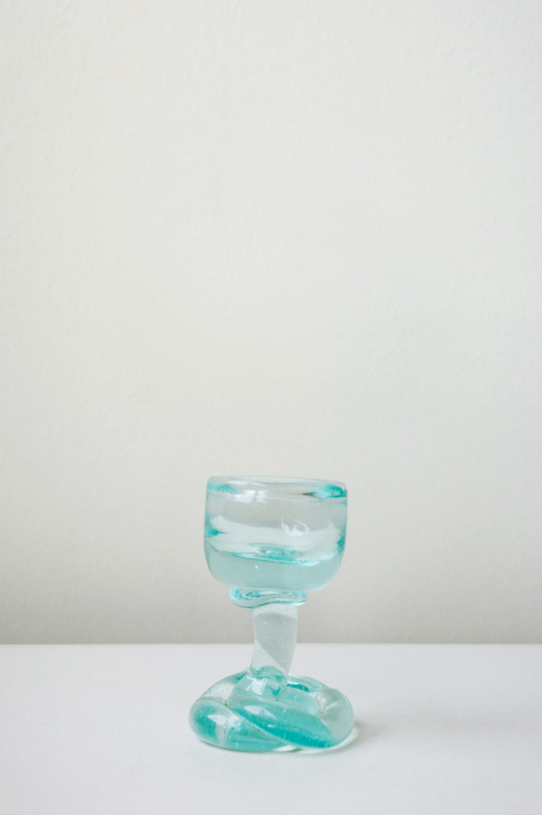 B144 - Recycled Glass Egg Cup in Clear