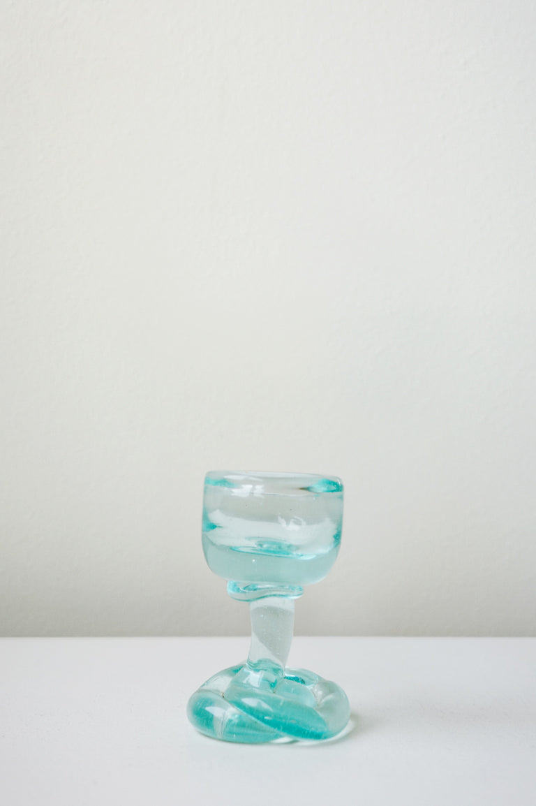B144 - Recycled Glass Egg Cup in Clear