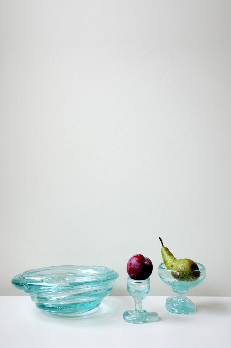B149 - Recycled Glass Medium Vase in Clear