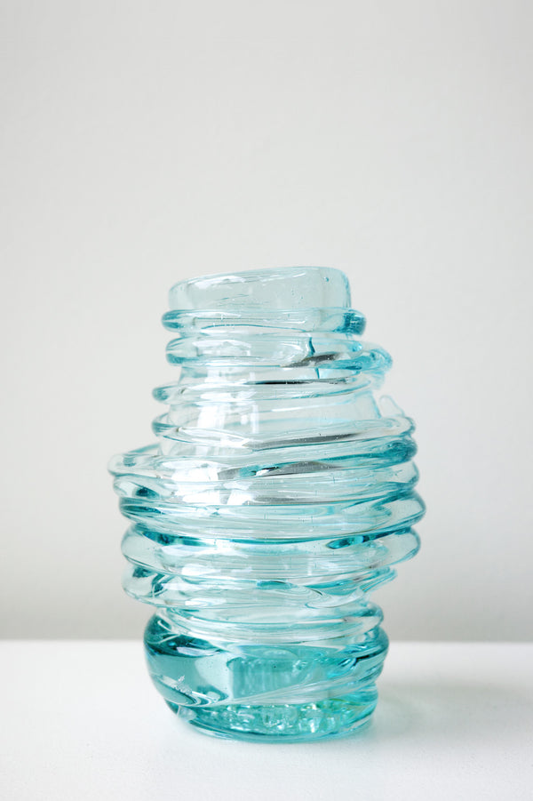Silo - Recycled Glass Medium Vase in Clear