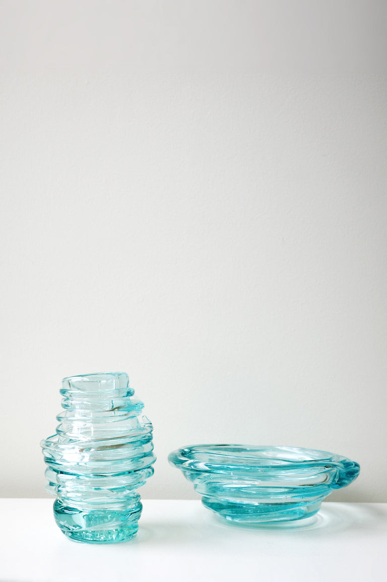 Silo - Recycled Glass Medium Vase in Clear