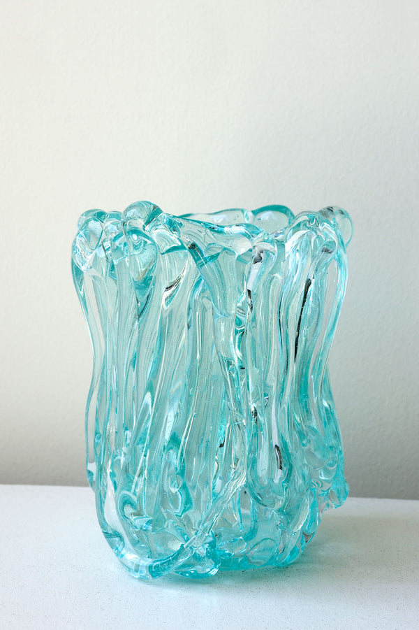 B157 - Recycled Glass Medium Vase in Clear