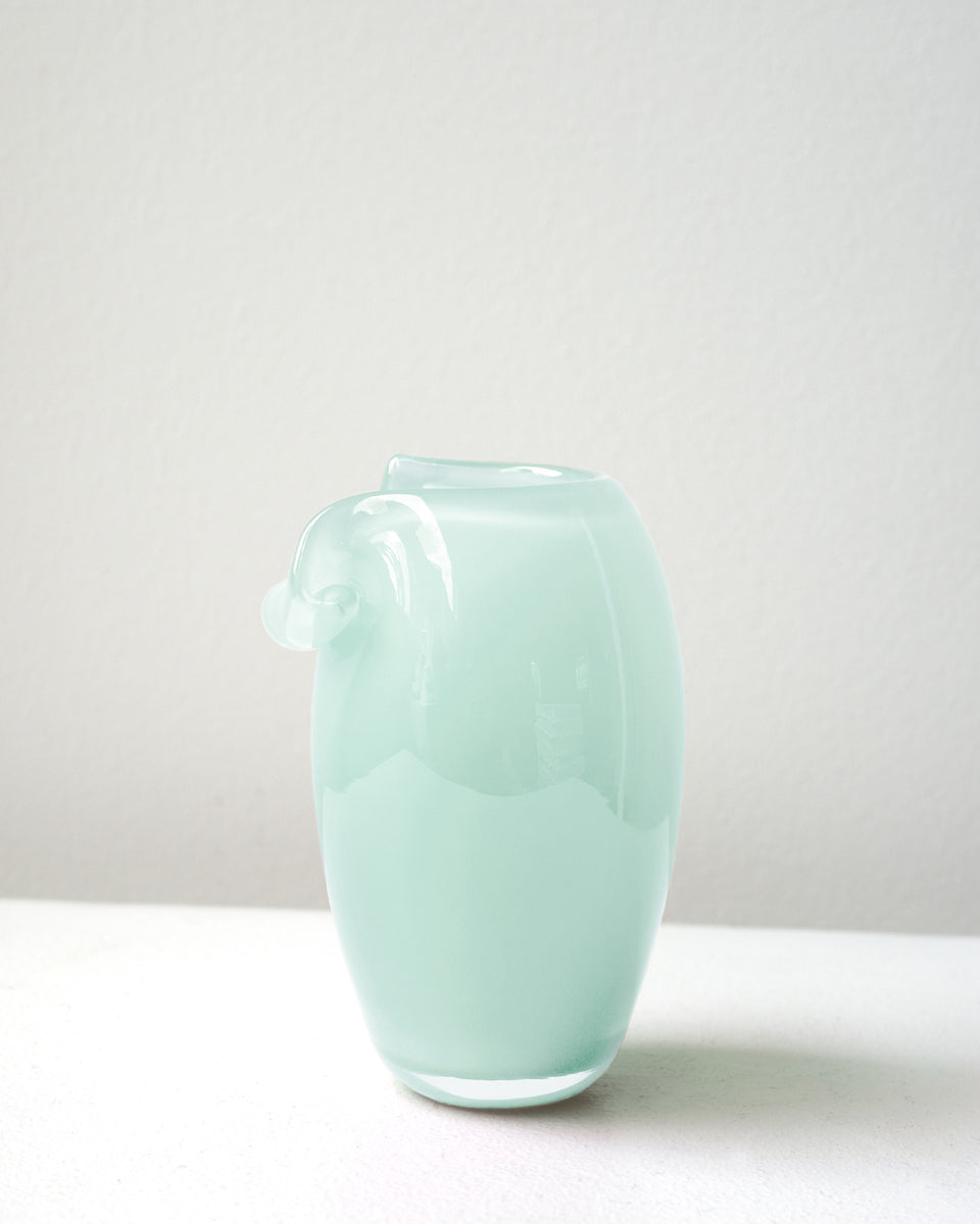 Tidepool - Recycled Glass Mini Vase in Mint Green