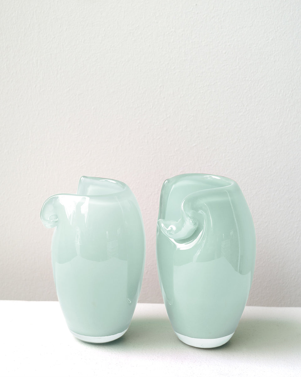 Tidepool - Recycled Glass Mini Vase in Mint Green