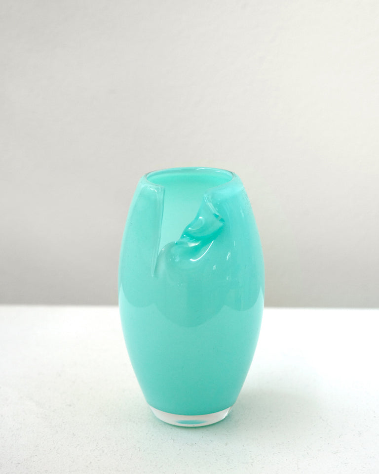 Tidepool - Recycled Glass Mini Vase in Marine Green
