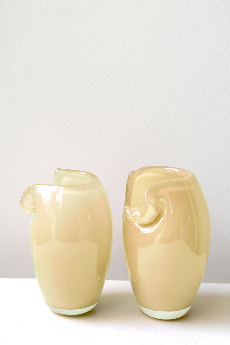 B159 - Recycled Glass Mini Vase in Sunset Yellow