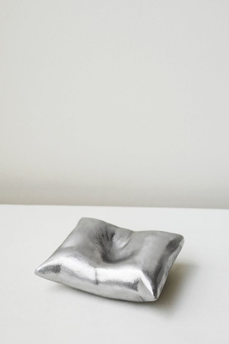 Bumped - Aluminium Cushion in Silver