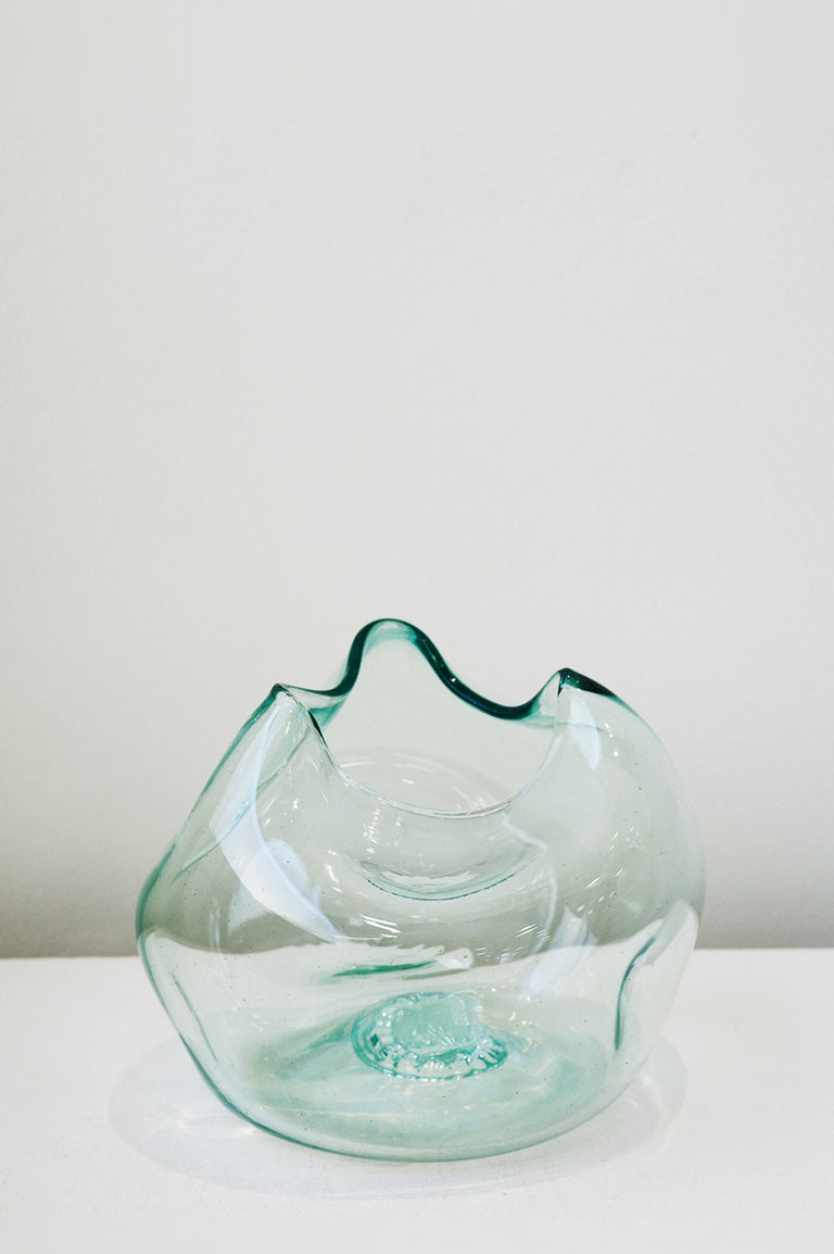 The Bubble to End all Bubbles - Recycled Glass Vase in Clear