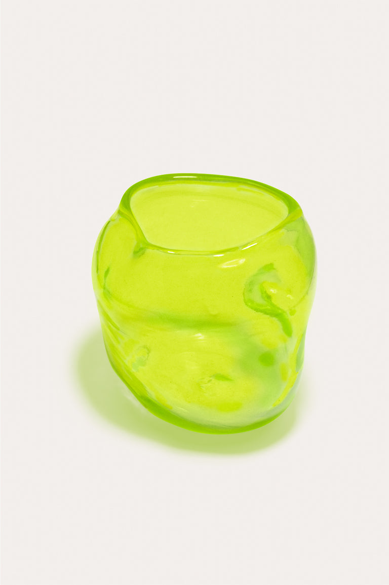 Thaw - Recycled Glass Tumbler in Acid Green