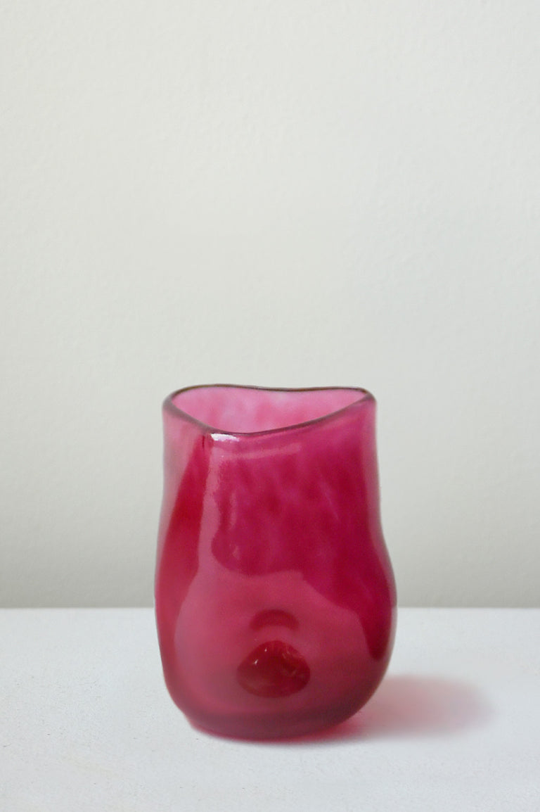 Thaw - Recycled Glass Tumbler in Magenta