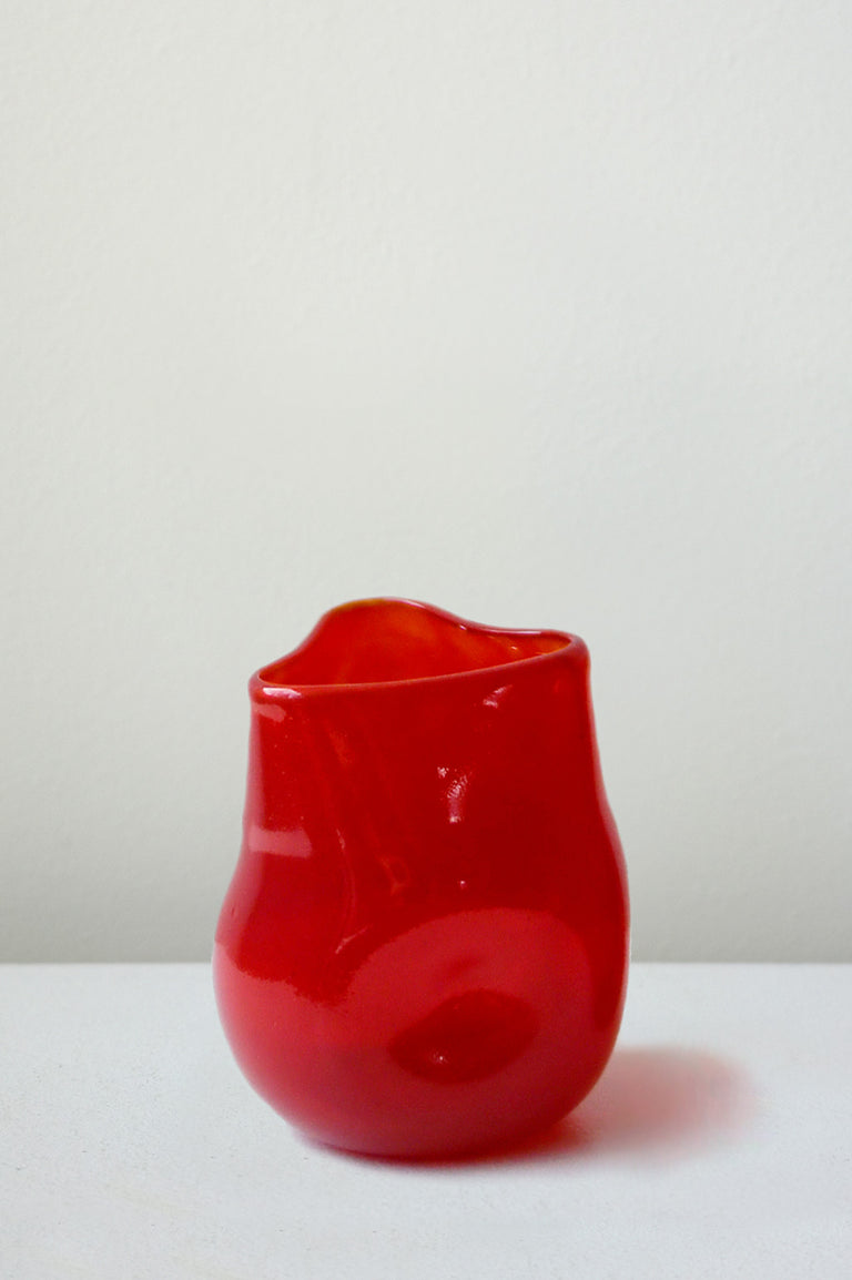 Thaw - Set of 4 Recycled Glass Tumbler in Red Magenta Purple Pink