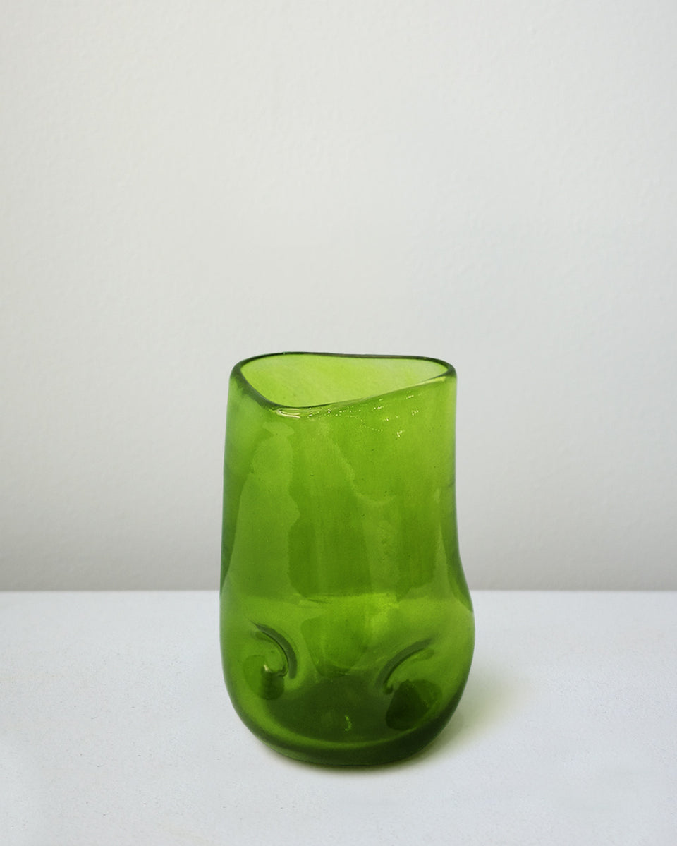 Thaw - Recycled Tall Glass in Leaf Green