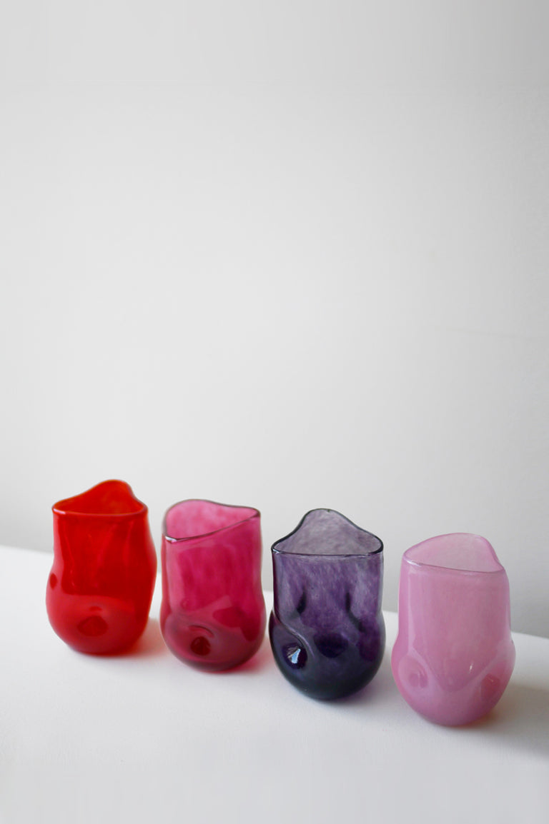 Thaw - Recycled Tall Glass in Red