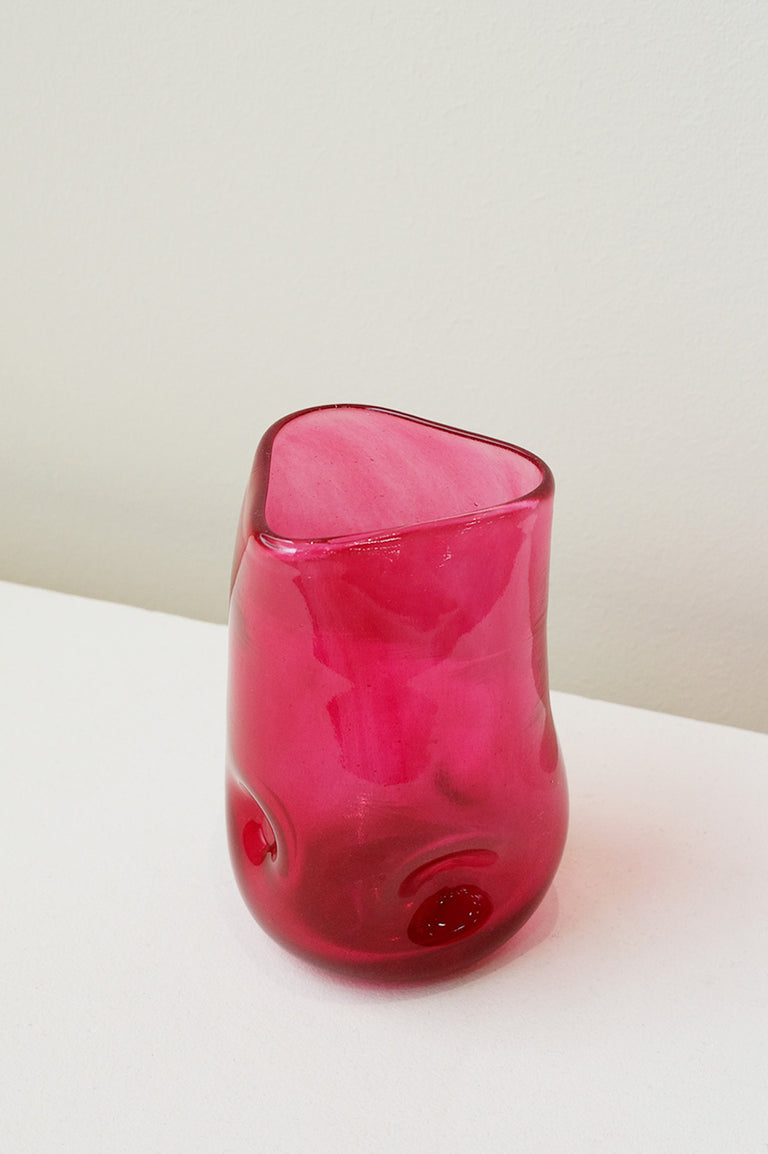 Thaw - Recycled Tall Glass in Magenta