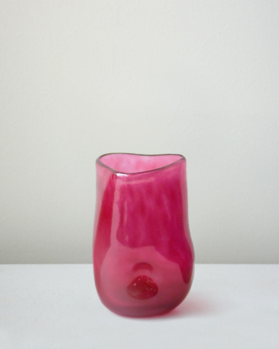 Thaw - Recycled Tall Glass in Magenta