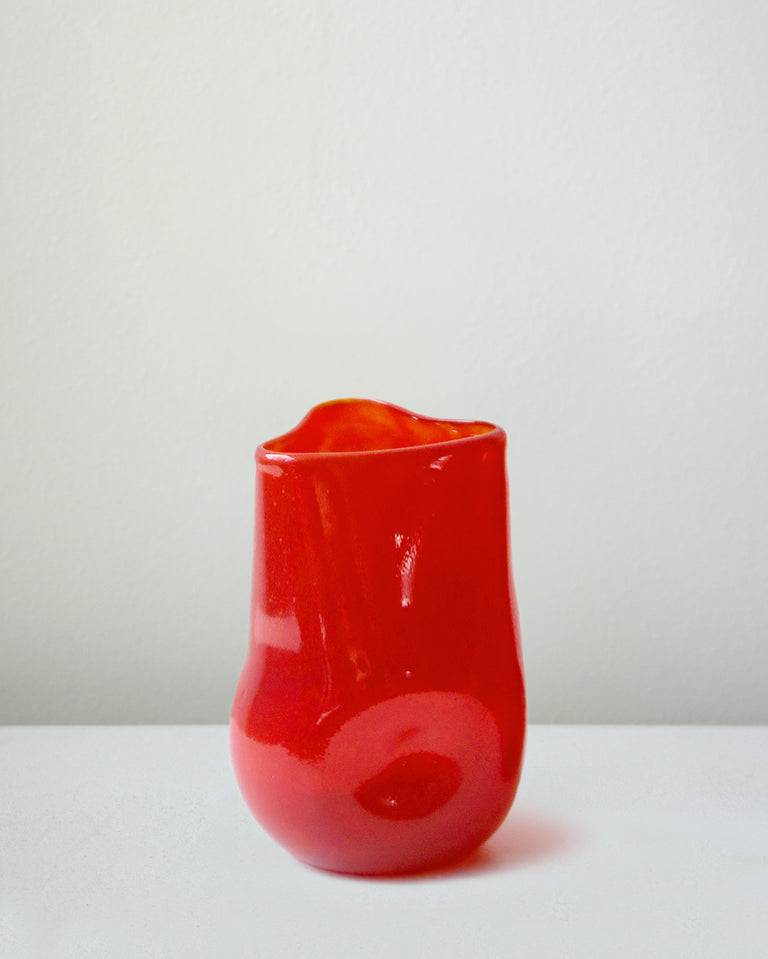 Thaw - Recycled Tall Glass in Red