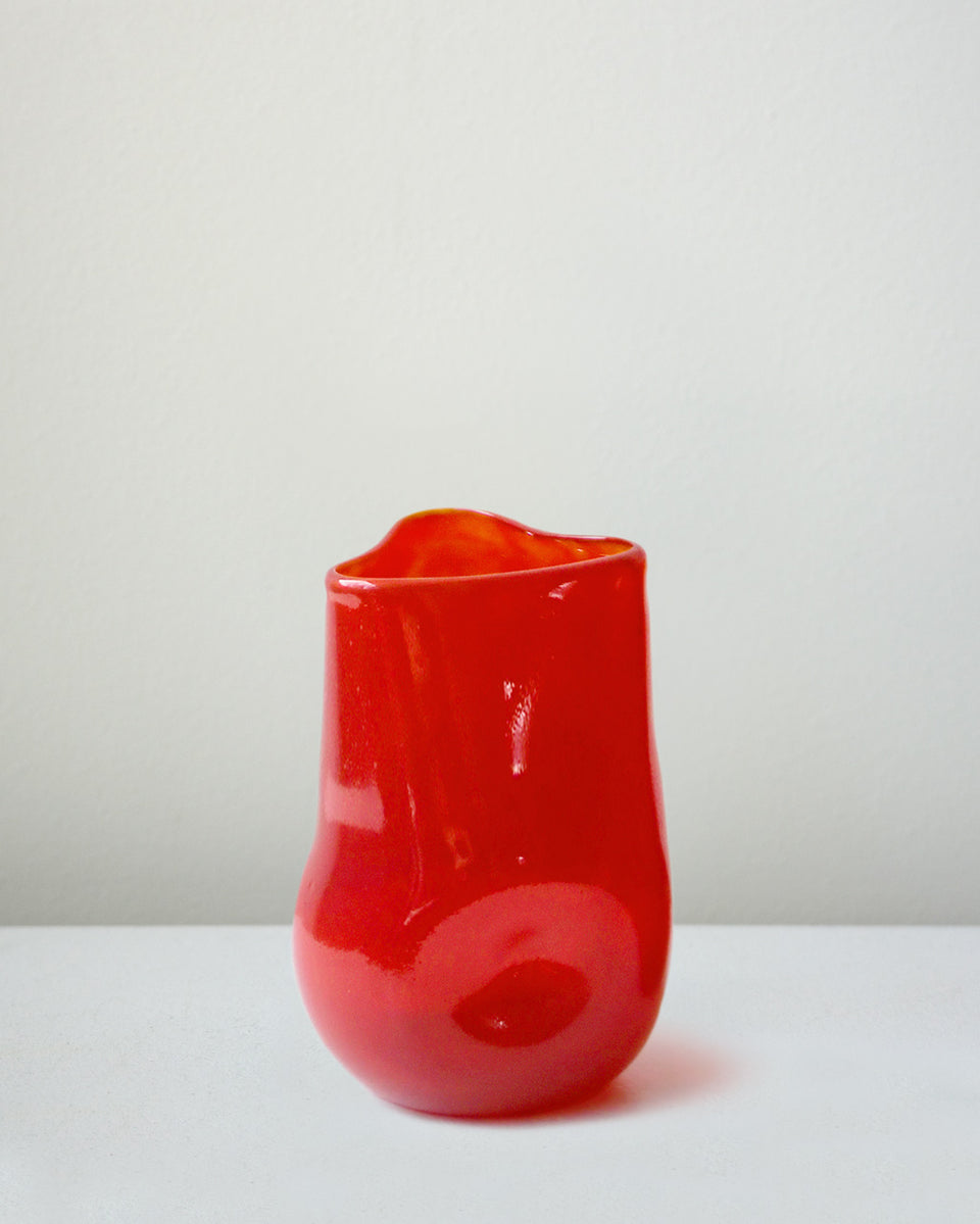 Thaw - Recycled Tall Glass in Red