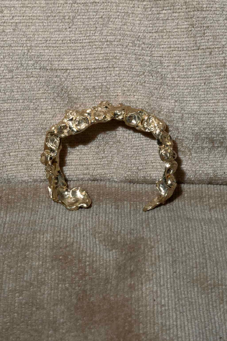 "Notsomuch" Padding - Gold Plated Cuff