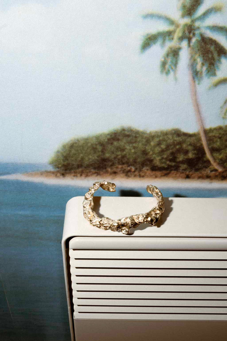 "Notsomuch" Padding - Gold Plated Cuff