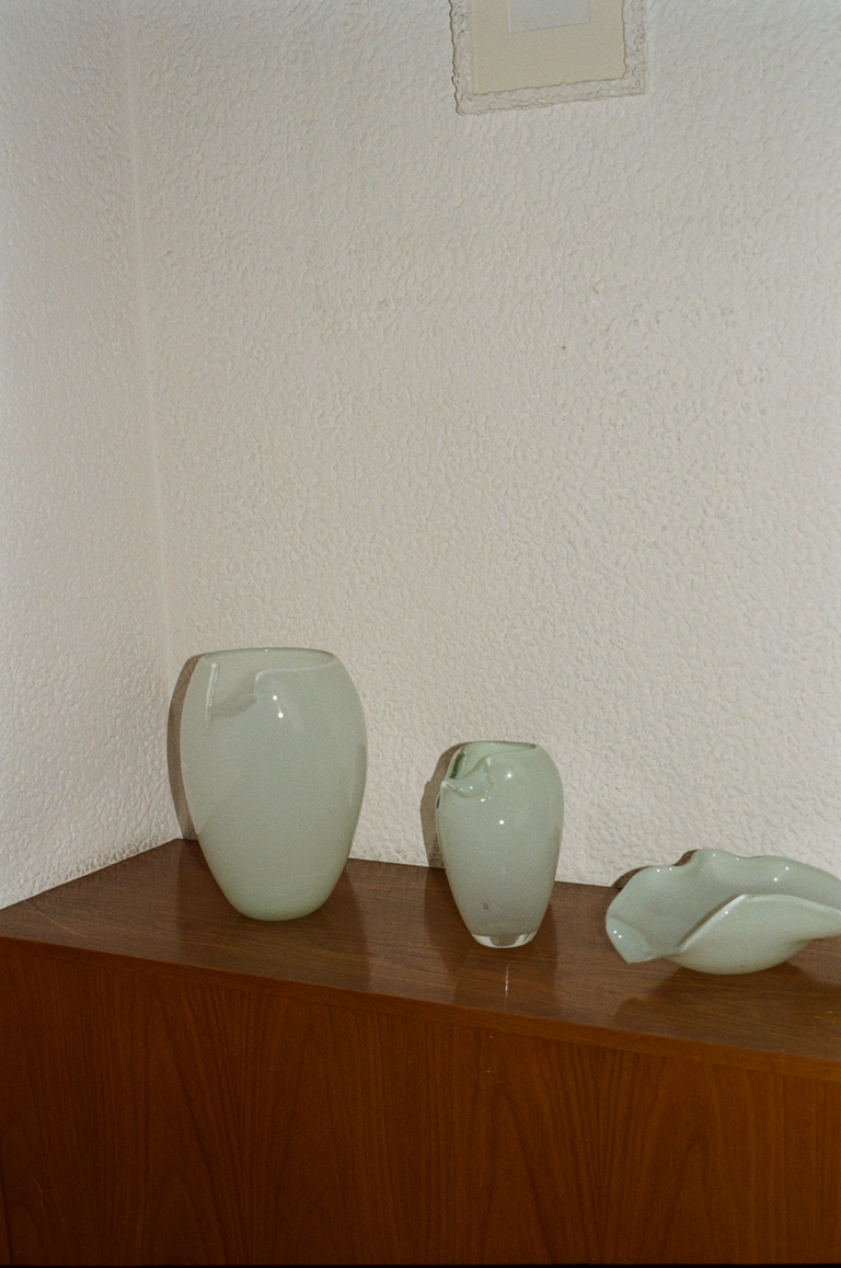 B136 - Recycled Glass Bowl in Mint Green