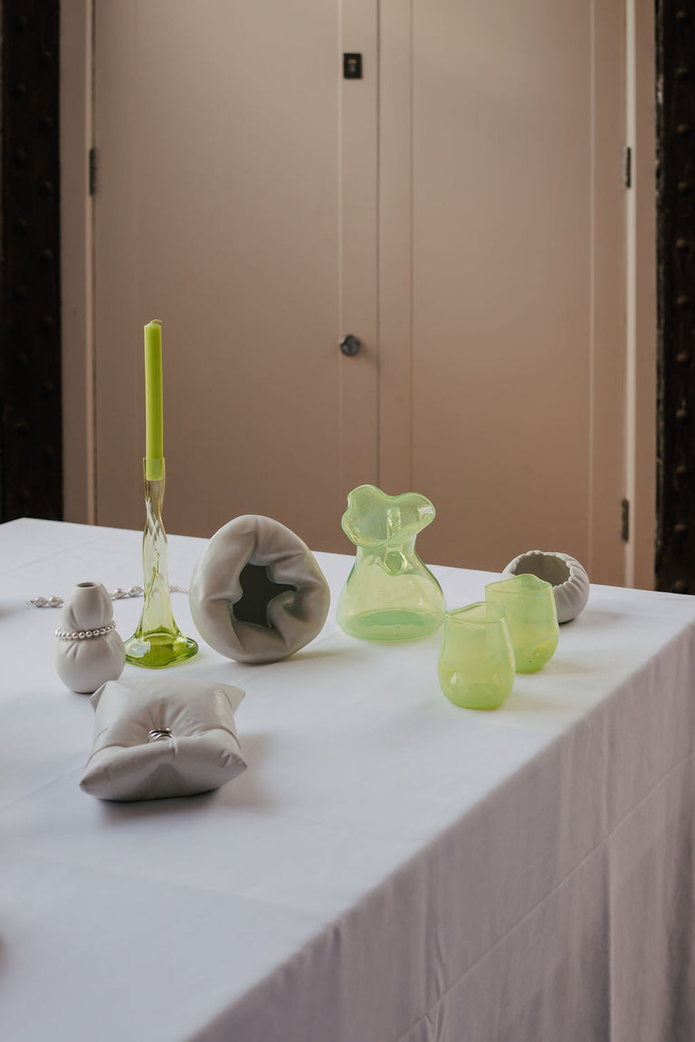 Thaw - Recycled Glass Tumbler in Acid Green