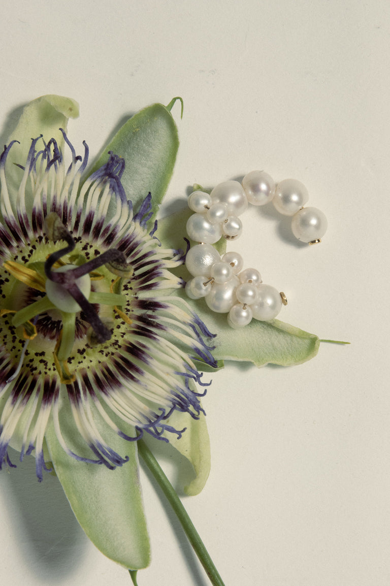 Posy - Pearl and Recycled Gold Vermeil Ear Cuff