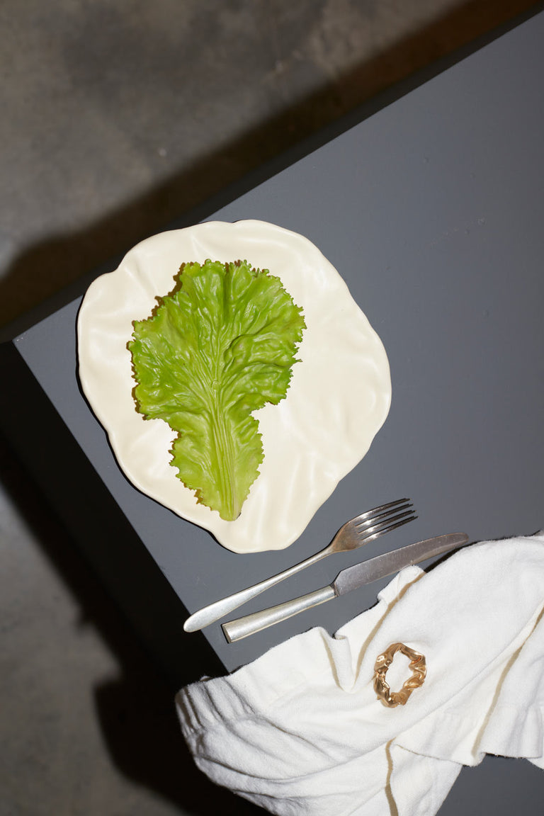 The Perfect Plate to Confound an In‐Law - Set of 3 Medium Plates in Matte White