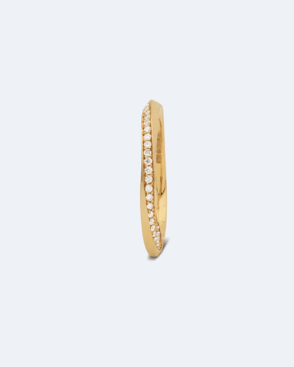 The Phases of the Moon - 18 Carat Yellow Gold and Diamond Ring