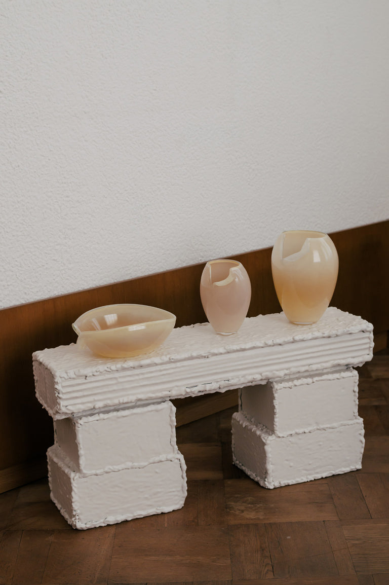 B136 - Recycled Glass Bowl in Sunset Yellow