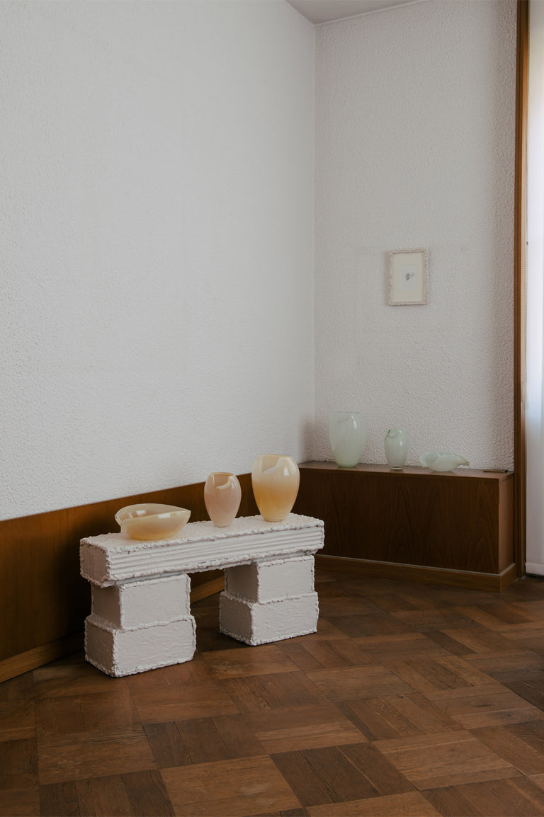 B136 - Recycled Glass Bowl in Sunset Yellow