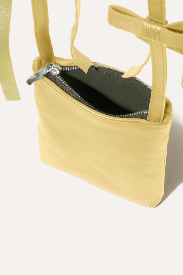 The Bows - Yellow Crossbody Shoulder Bag w/Bows