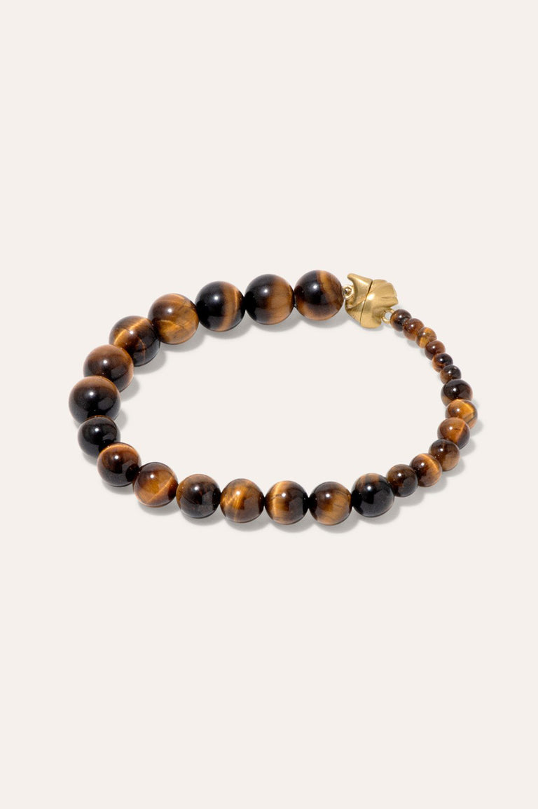 Tidelands - Tiger Eye and Gold Vermeil Bracelet