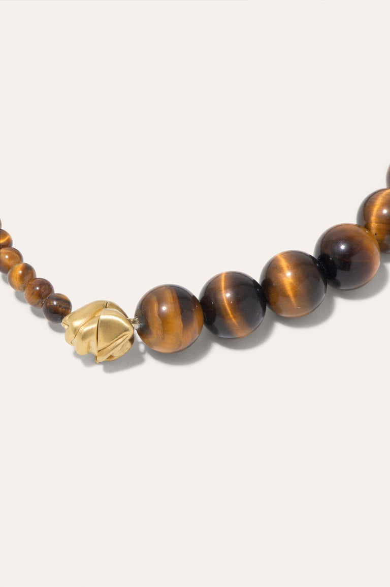 Tidelands - Tiger Eye and Gold Vermeil Bracelet