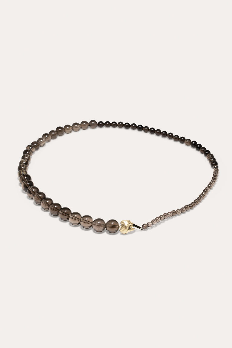 Tidelands - Smoky Quartz and Recycled Gold Vermeil Necklace