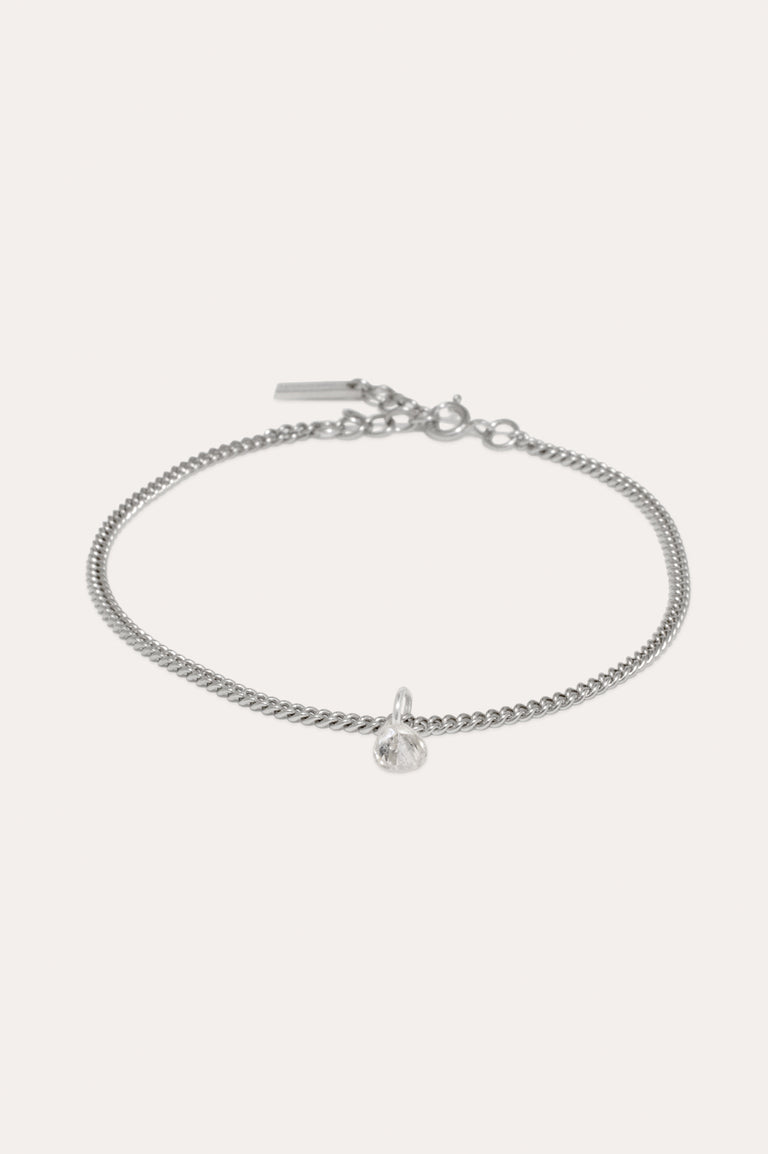 Not Another Aphorism! - Cubic Zirconia and Platinum Plated Bracelet