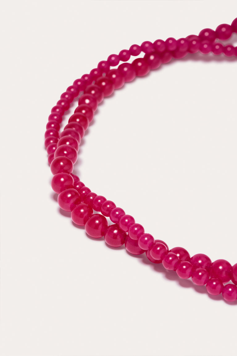 Sequence - Chalcedony Bead and Recycled Silver Necklace