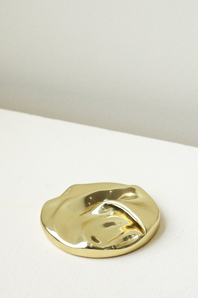 L24 - Brass Pocket Mirror in Gold
