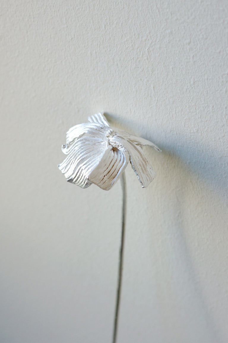 L65 - Set of 3 Flower Ornament in Silver