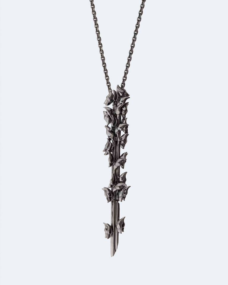 A Flight of Butterflies - 18 Carat Black Gold Pendant