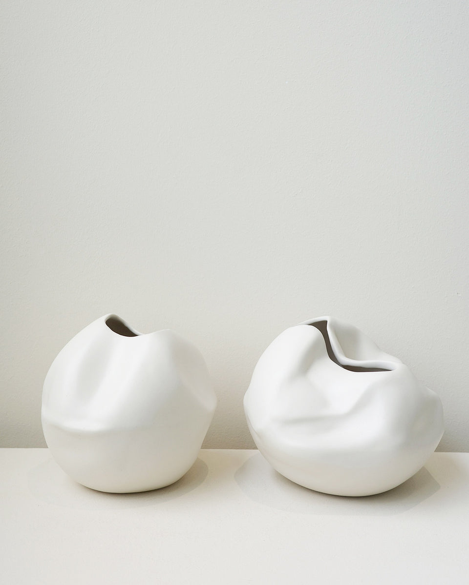 Banned Book No. 2 - Large Vessel in Matte White