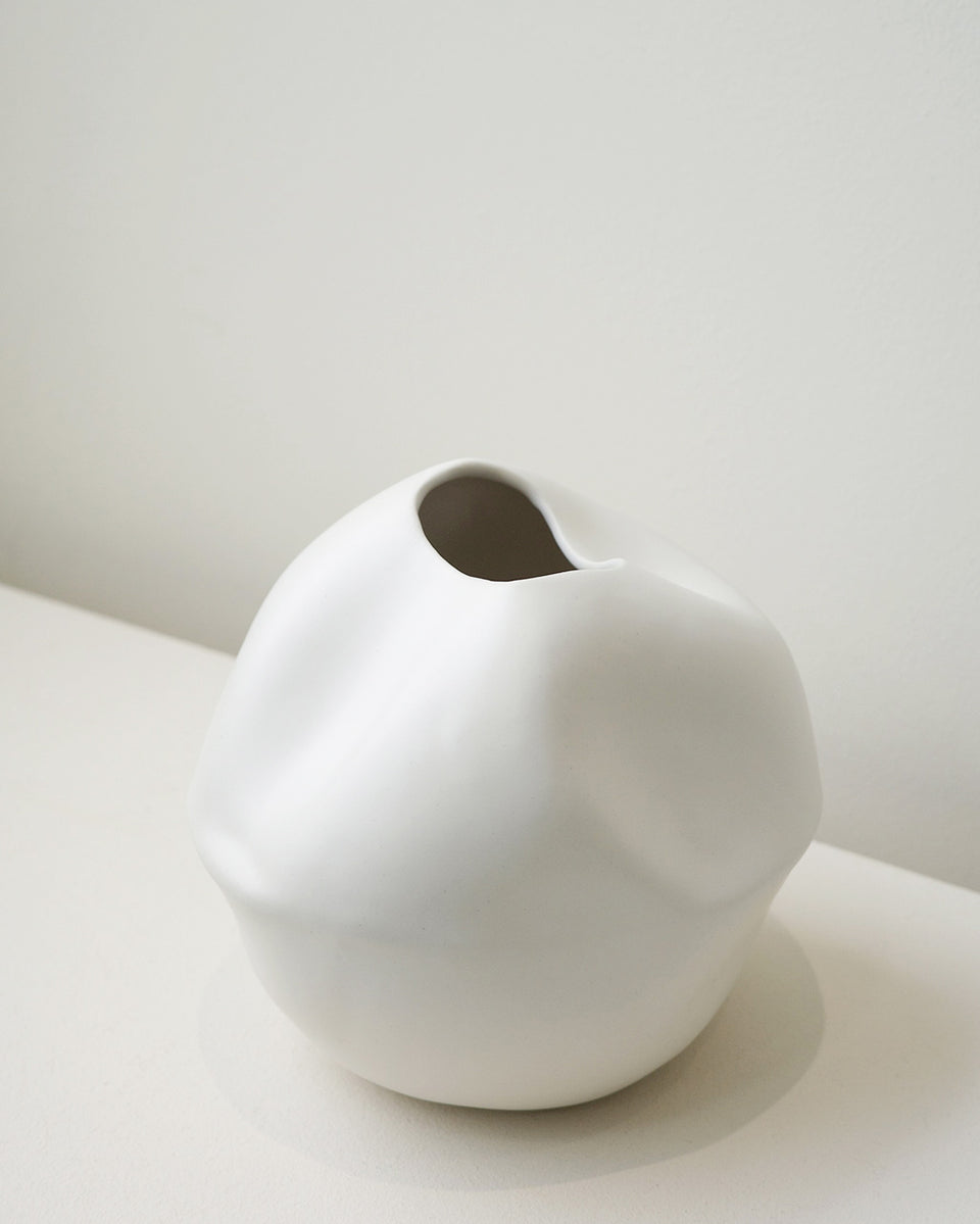 Banned Book No. 2 - Large Vessel in Matte White