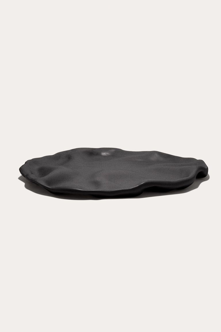 The Perfect Plate to Confound an In‐Law - Set of 3 Medium Plates in Matte Black