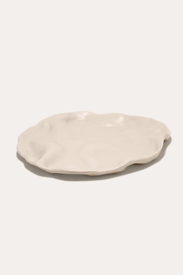 The Perfect Plate to Confound an In‐Law - Medium Plate in Matte Beige