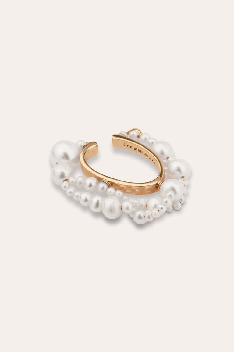 Nimbus - Pearl and Recycled Gold Vermeil Ear Cuff